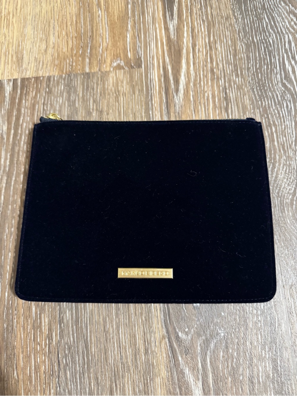 Marco Bicego Black Velvet Clutch with Gold Accent